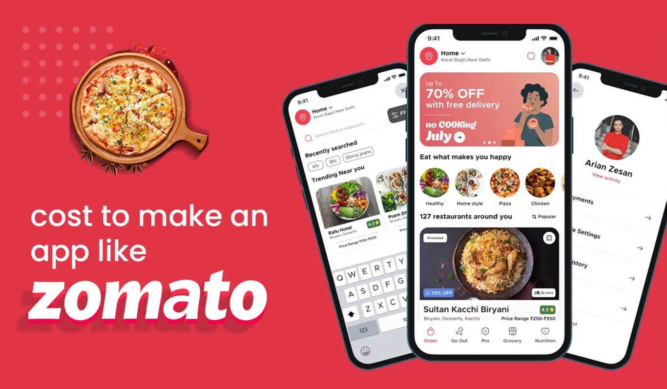 How Much does it Cost to Make an App like Zomato?