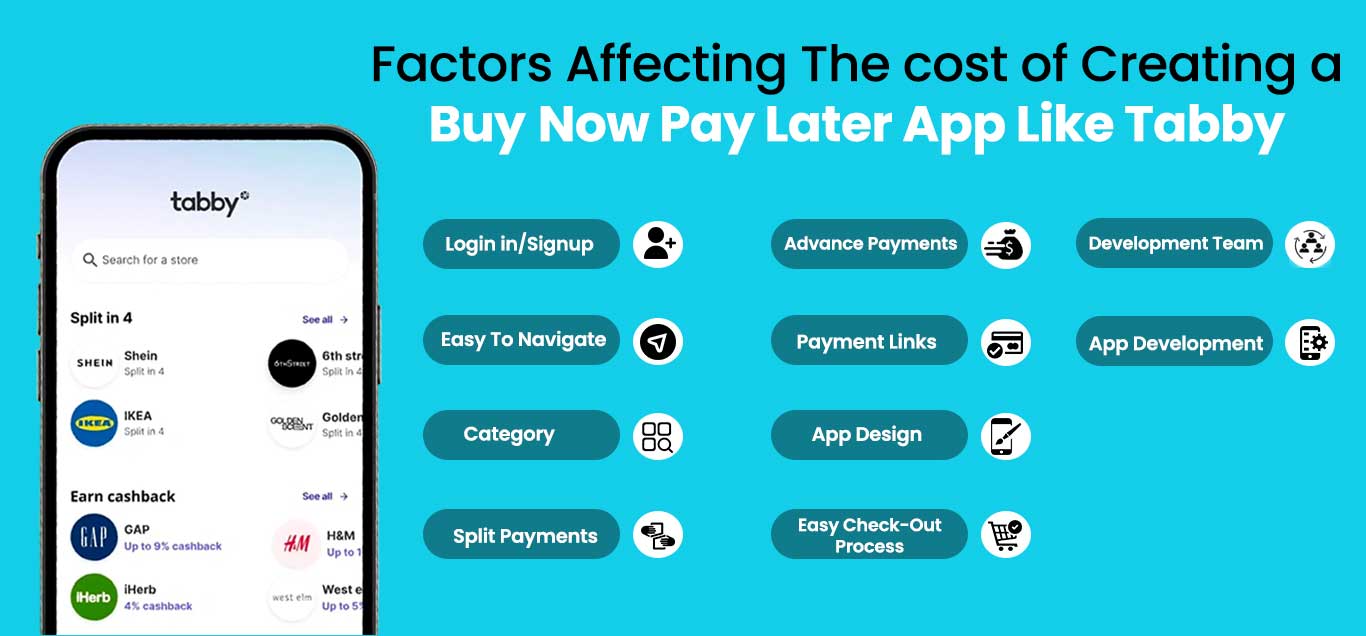 Factors Affecting The cost of Creating a Buy Now Pay Later App Like Tabby