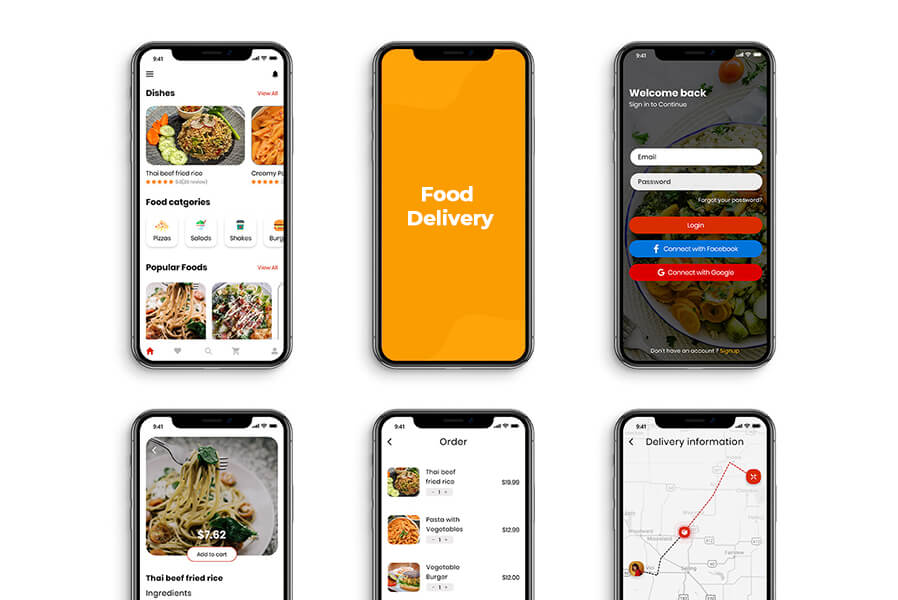 Components of a food delivery app like Swiggy