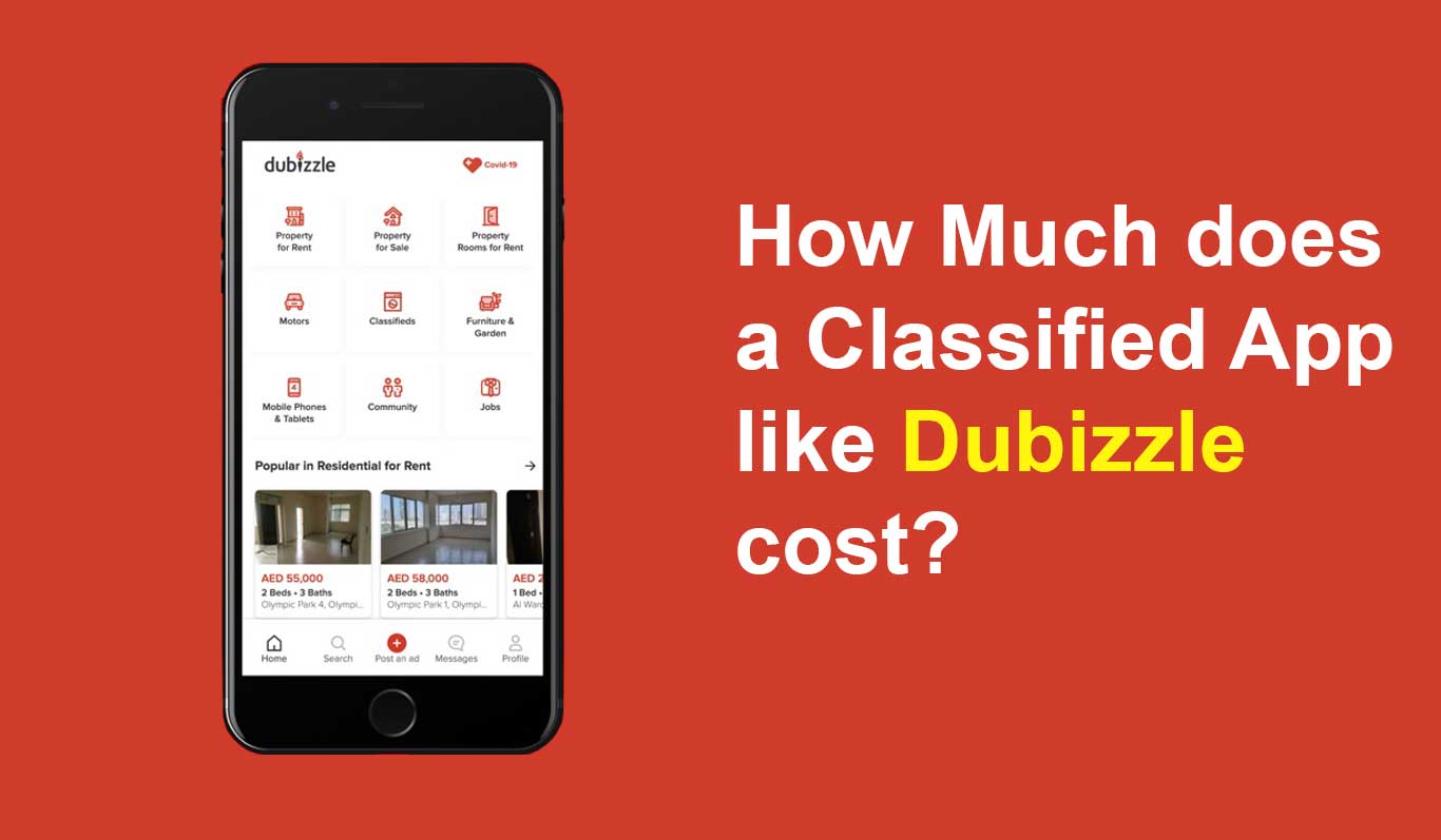 How Much does a Classified App like Dubizzle cost