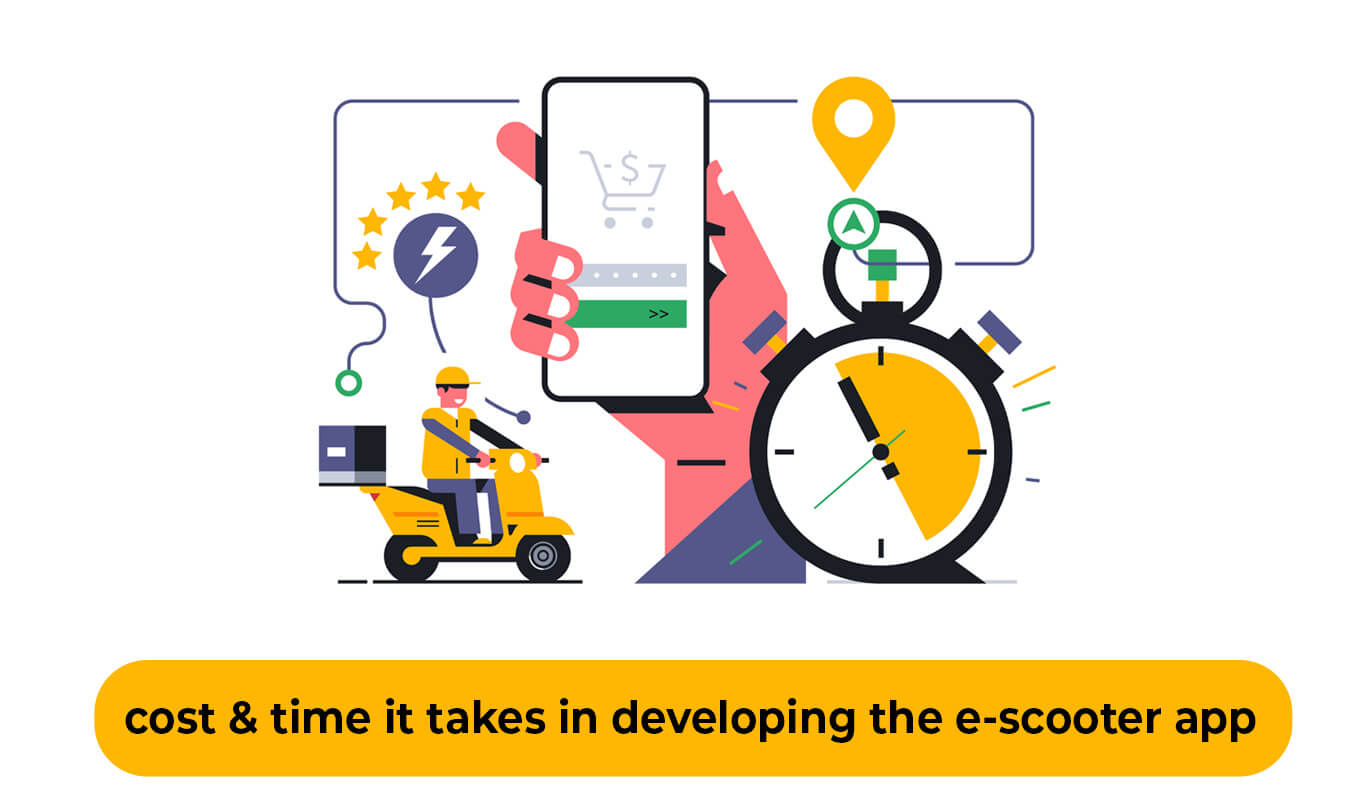How much cost & time it takes in developing the e-scooter app?