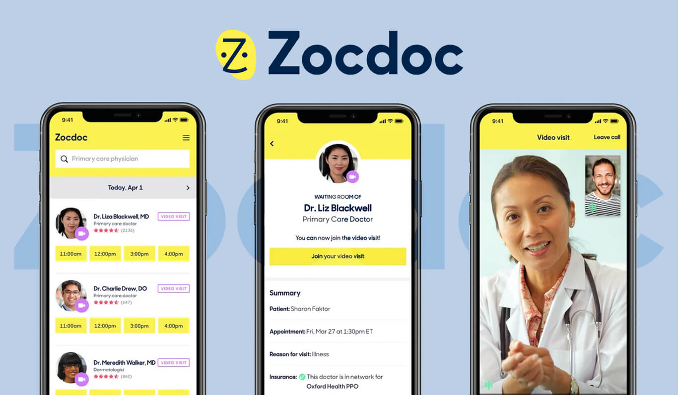 Cost of developing an on-demand healthcare app like Zocdoc?