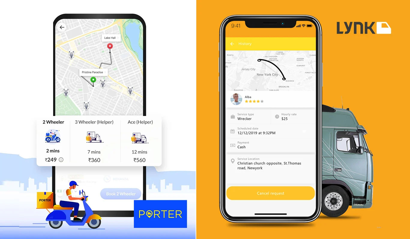 What is movers and packer's app similar like Porter and Lynk