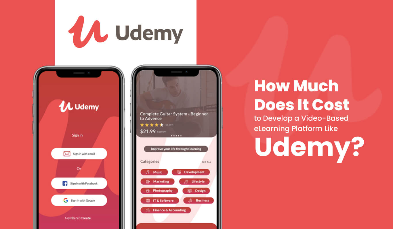 Cost of developing an eLearning platform like Udemy